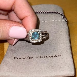 David Yurman Petite Albion Ring Amethyst And Diam… - image 1